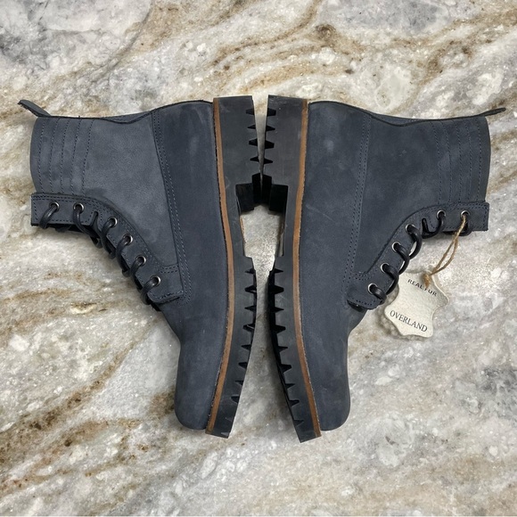 NEW Overland Women's Trista Shearling-Lined Waterproof Leather Hiker Boots - Picture 7 of 14